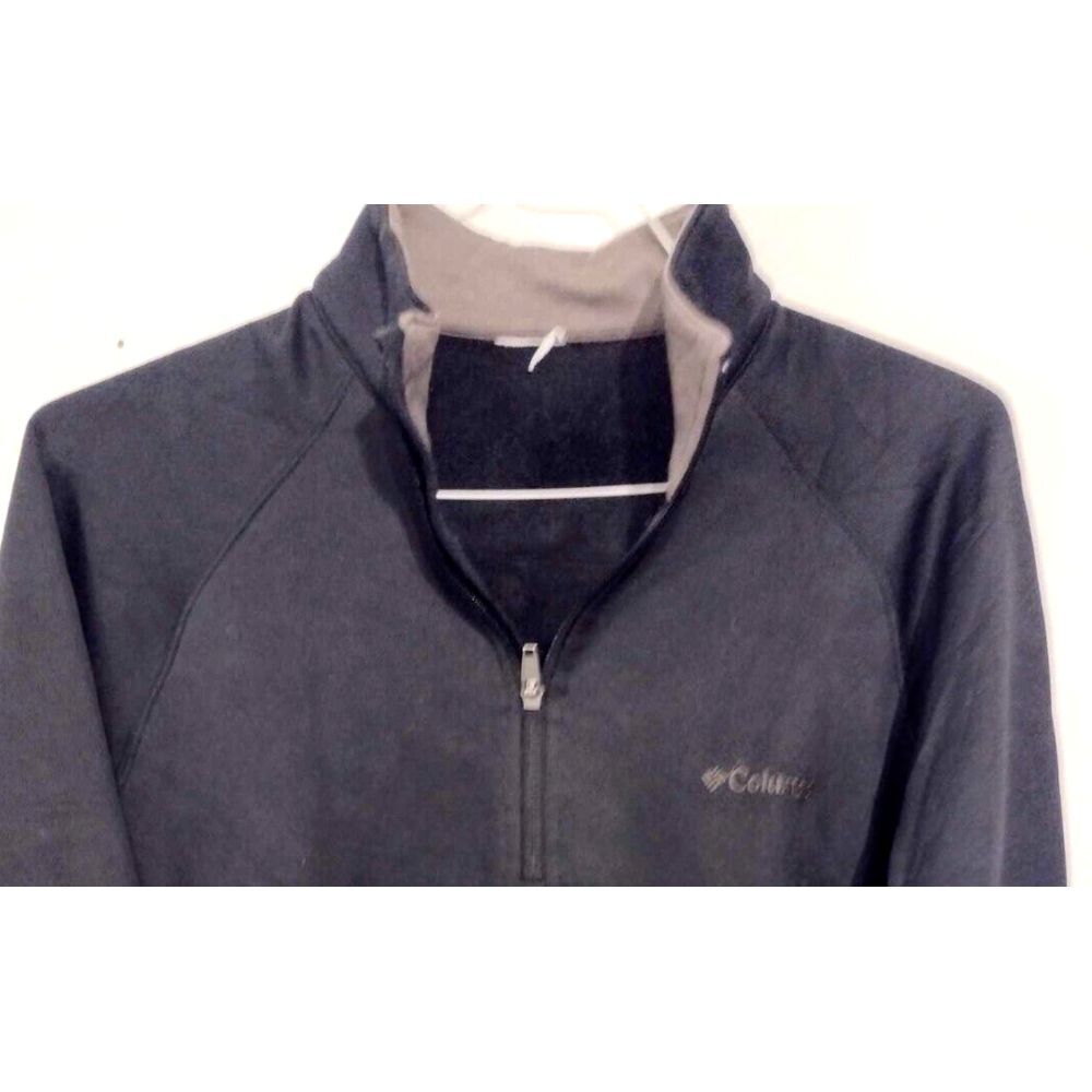 Columbia Golf Pullover Men's L Black 1/4 Zip Long Sleeve